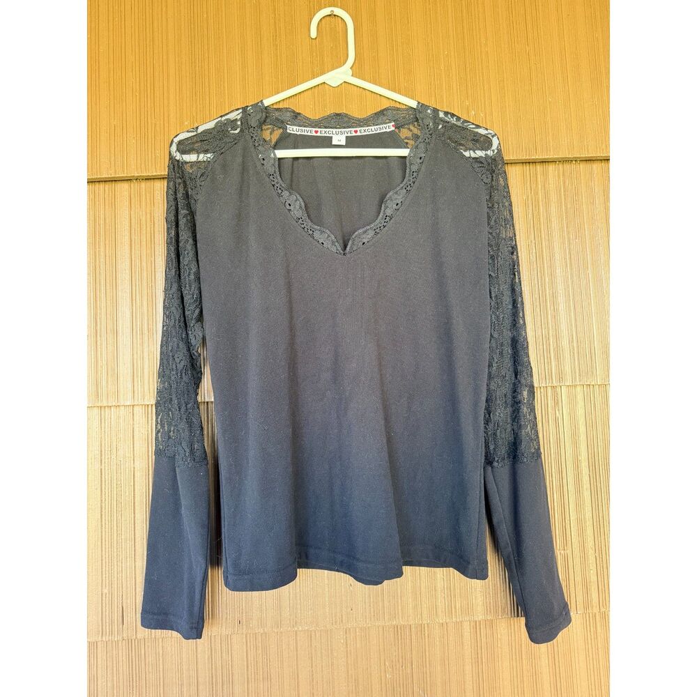 Exclusive Black Lace Longsleeve